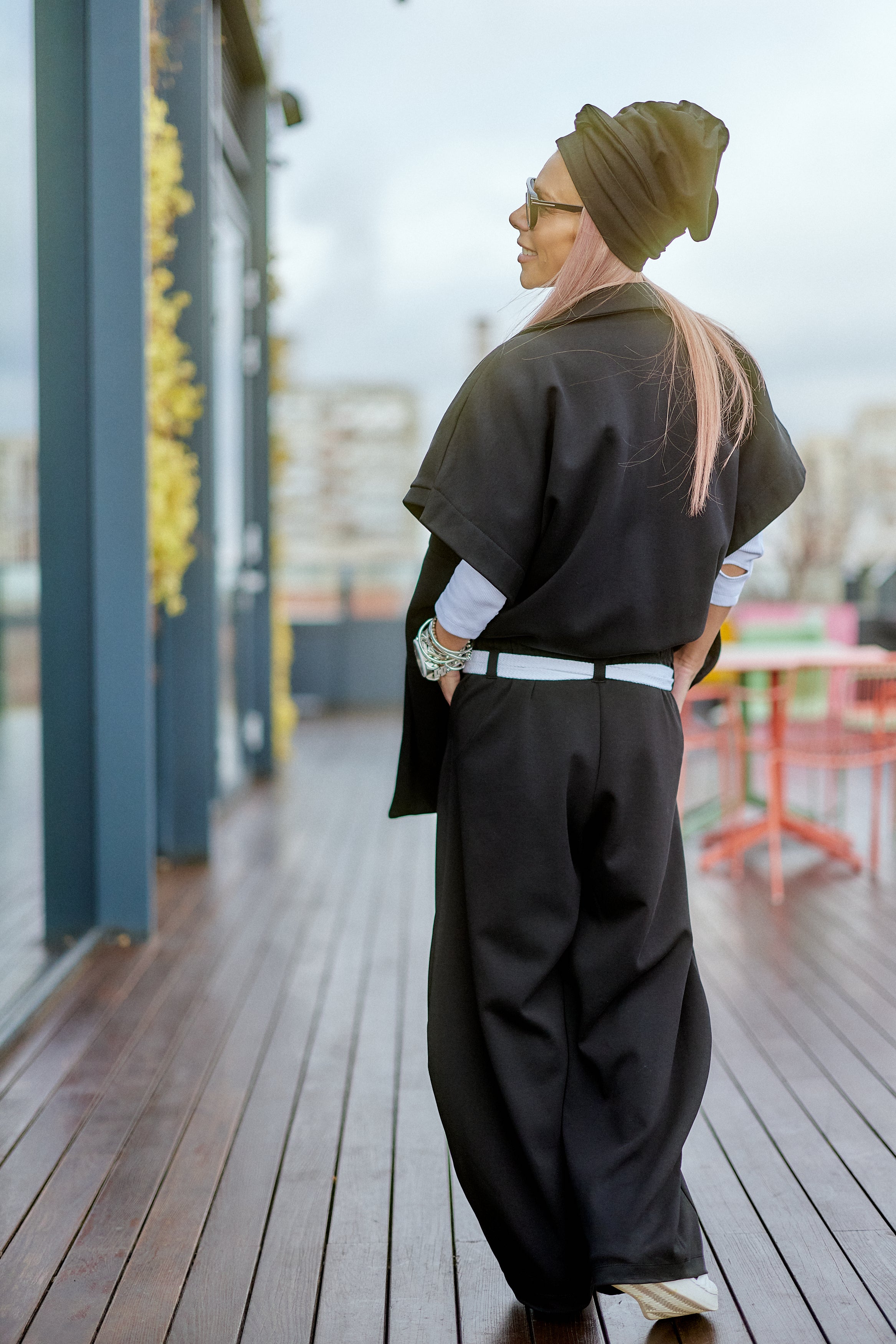 Oversized Black Three-Piece Set