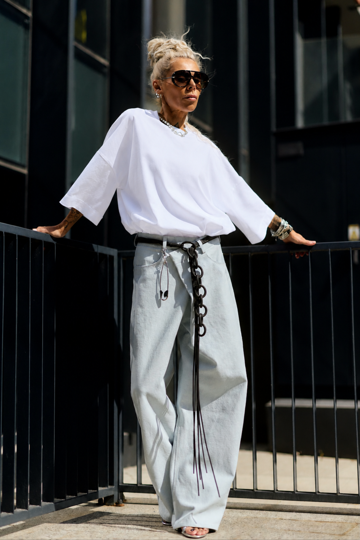 Oversized Essential T-Shirt Set – Black & White 2XL/3XL