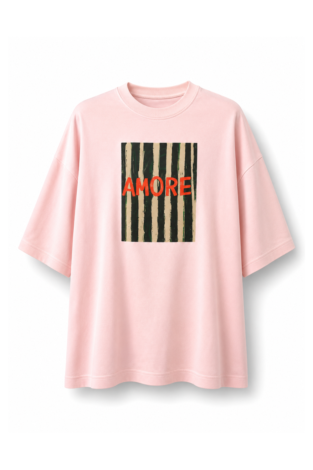 Pink Oversized Graphic T-Shirt