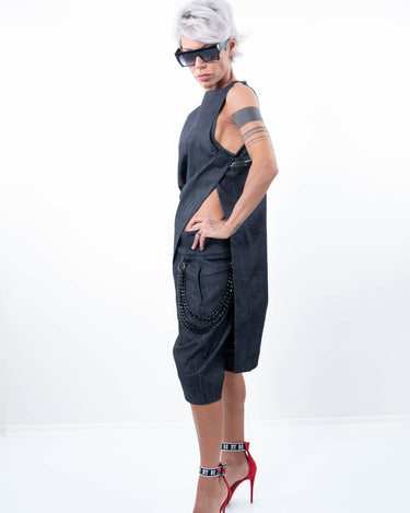 Denim Loose Casual Drop Crotch Harem Pants - Clothes By Locker Room