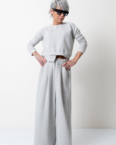 Grey Two Piece Tracksuit Set For Women - Clothes By Locker Room