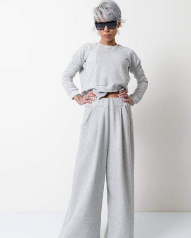Grey Two Piece Tracksuit Set For Women - Clothes By Locker Room