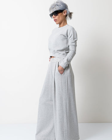Grey Two Piece Tracksuit Set For Women - Clothes By Locker Room