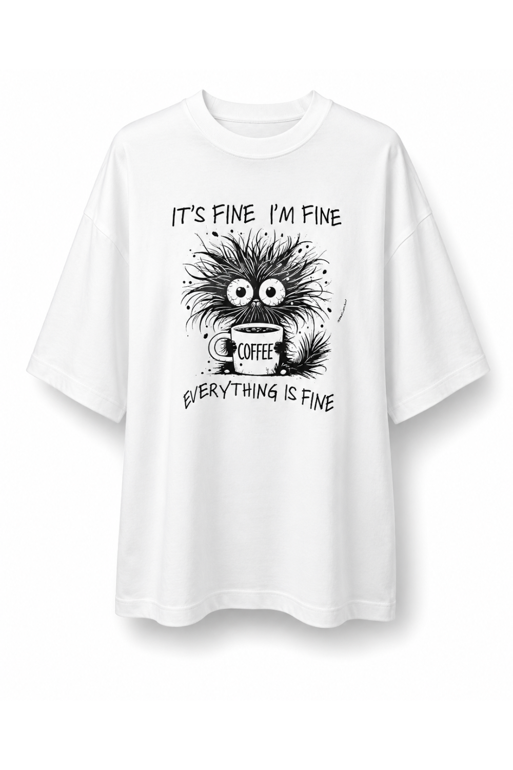White Oversized Graphic T-Shirt