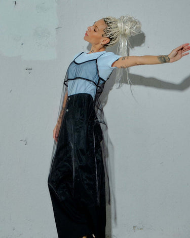 Mesh Tunic & White Top Co-Ord Set