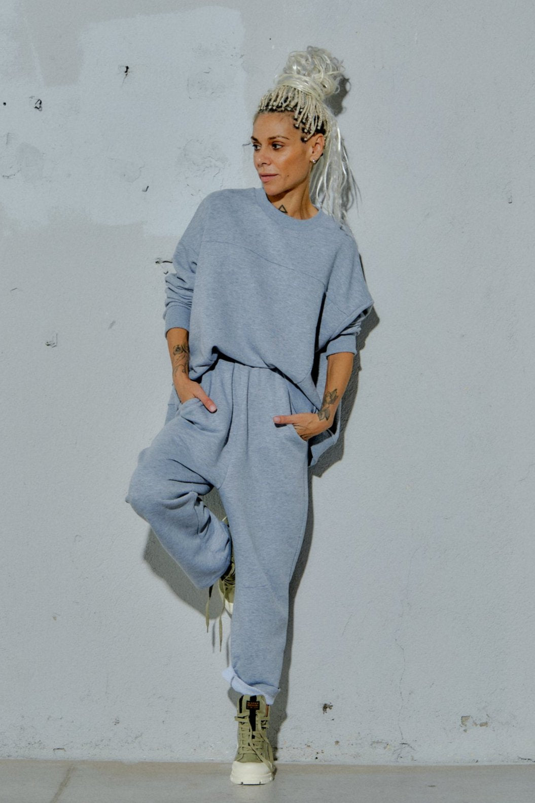 Paneled Tracksuit Set