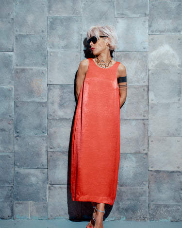 Coral Maxi Dress L/XL Coral Maxi Dress L/XL