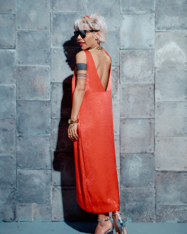 Coral Maxi Dress L/XL Coral Maxi Dress L/XL