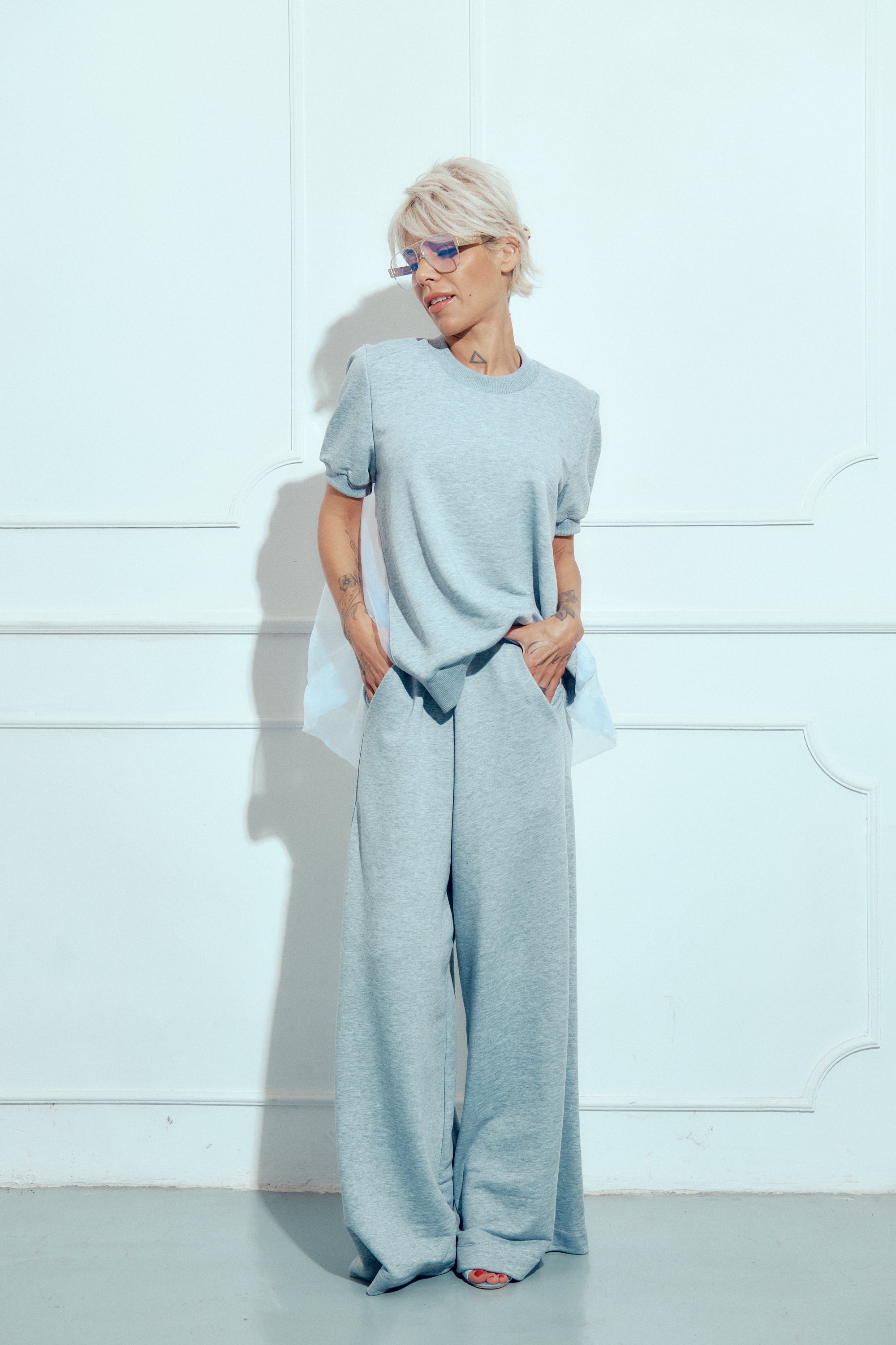 Grey Sweatsuit Co-Ord Set