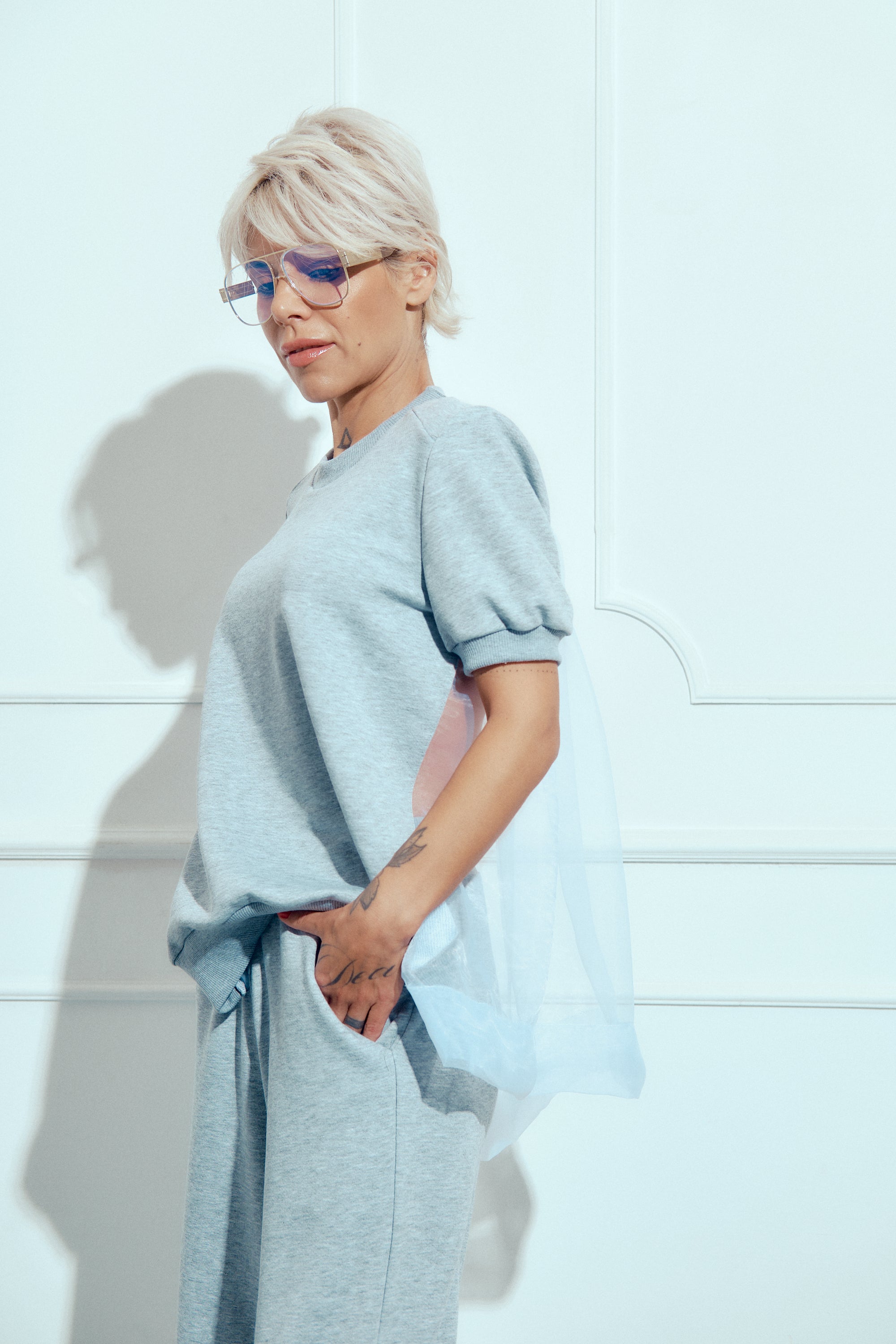 Grey Sweatsuit Co-Ord Set