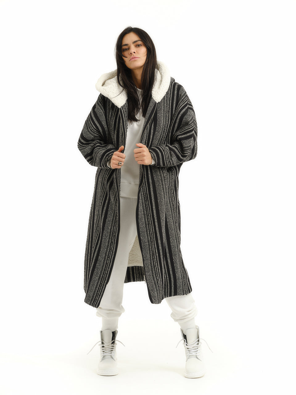Patterned Jacket with Fuzzy Faux Shearling Lining – Clothes By Locker Room