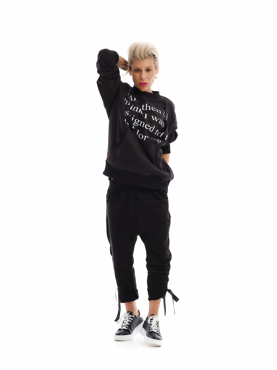 Black discount sweatsuit set