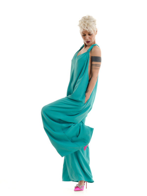 Turquoise Oversized Jumpsuit