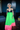 Extravagant Babydoll Color-Blocking Dress