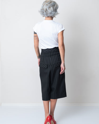 White T Shirt Blouse with Short Sleeves and Leatherette Lips - Clothes By Locker Room