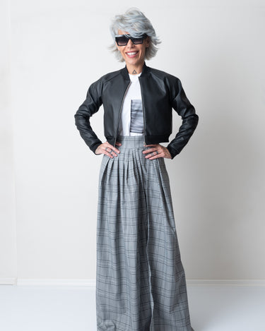 Leatherette Black Women Bomber Jacket - Clothes By Locker Room