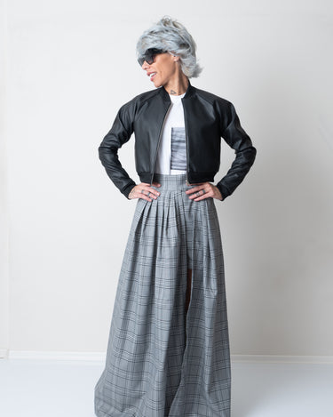 Leatherette Black Women Bomber Jacket - Clothes By Locker Room