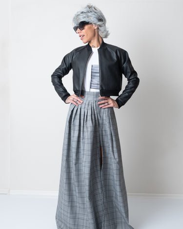 Leatherette Black Women Bomber Jacket - Clothes By Locker Room