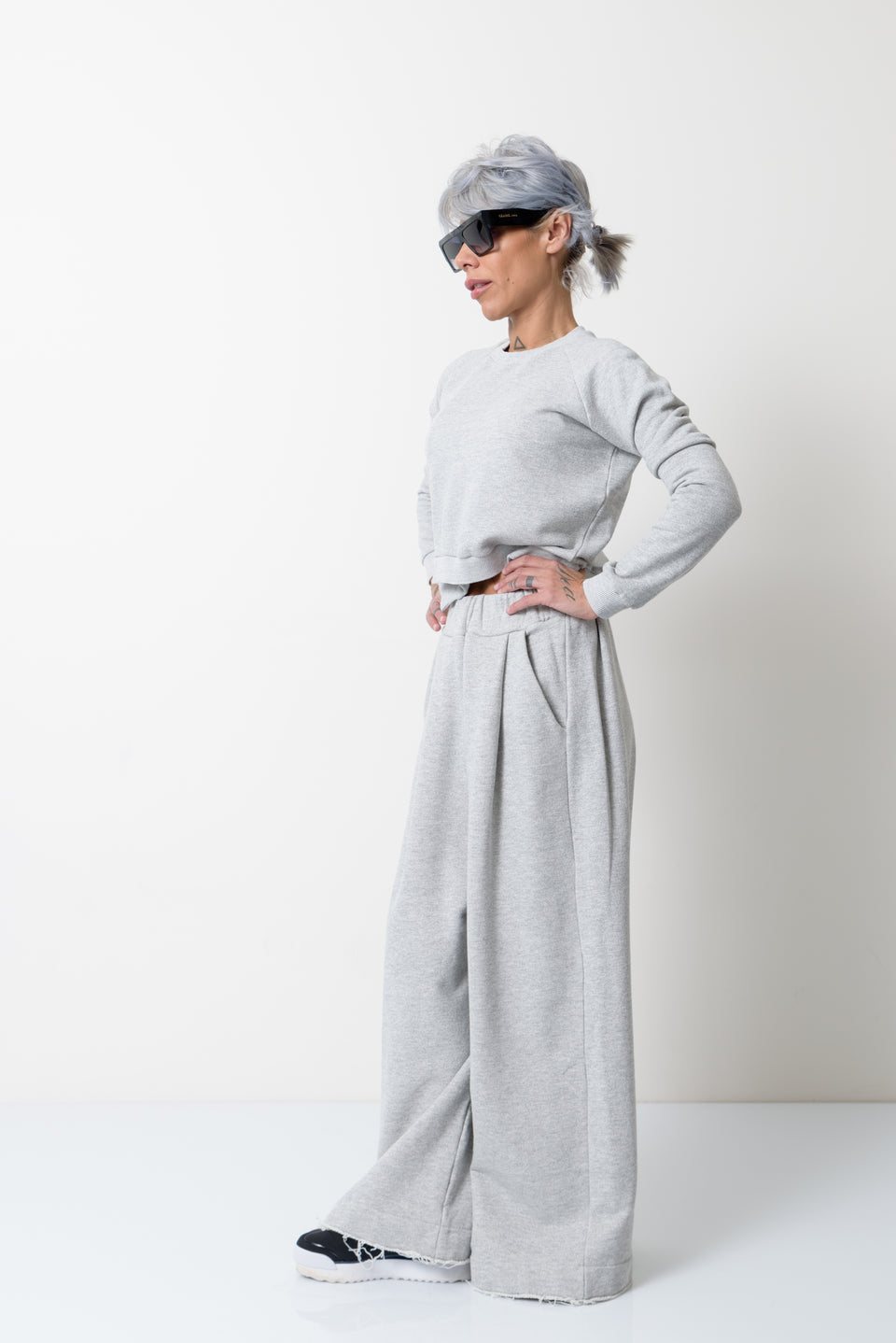 Grey Two Piece Tracksuit Set For Women - Clothes By Locker Room