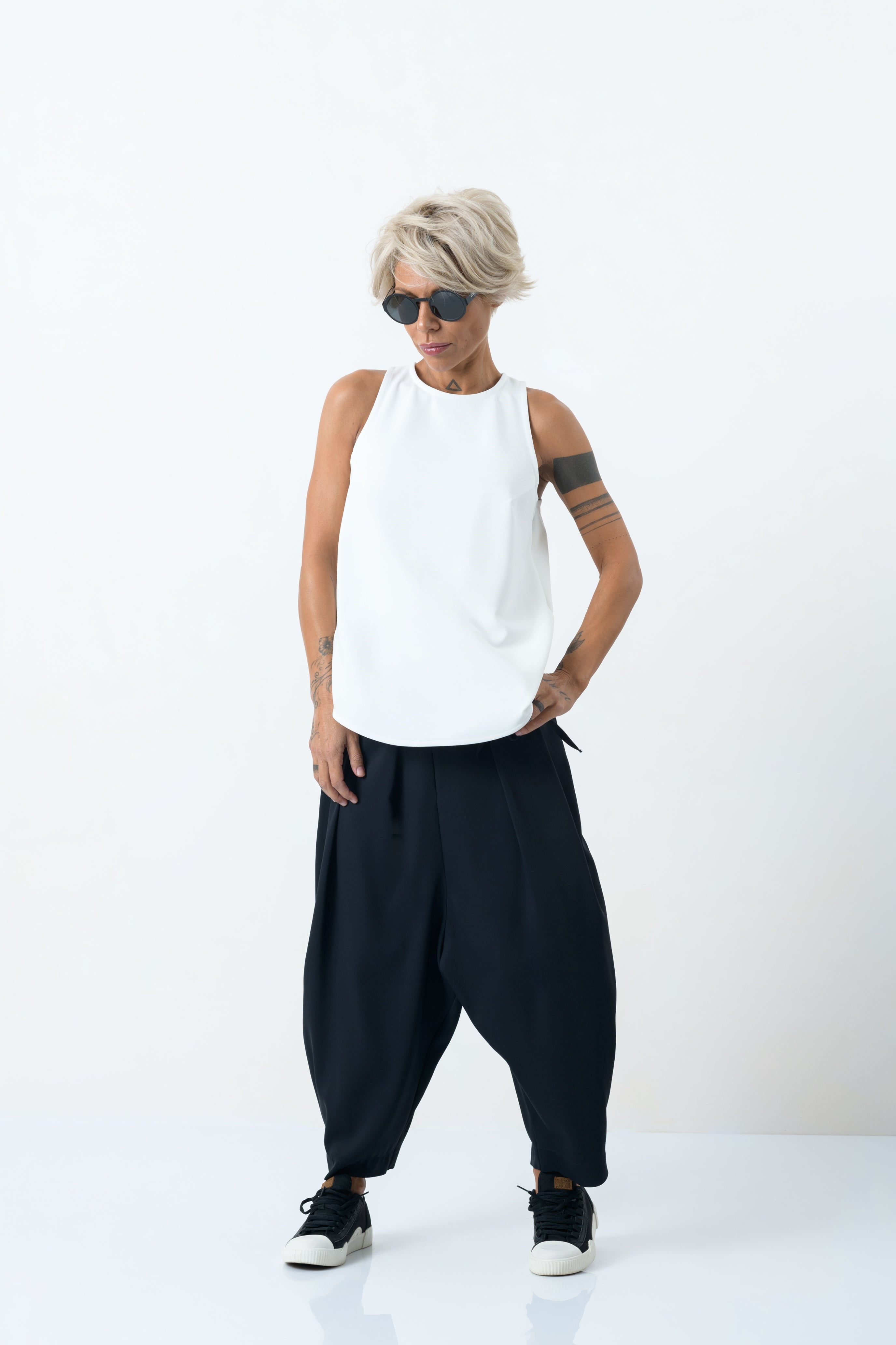Sleeveless Open-Back Top