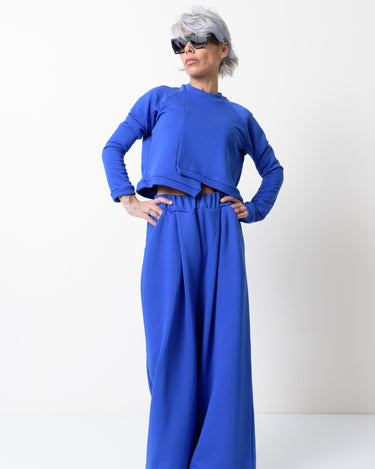 Royal Blue Two Piece Tracksuit Set For Women - Clothes By Locker Room