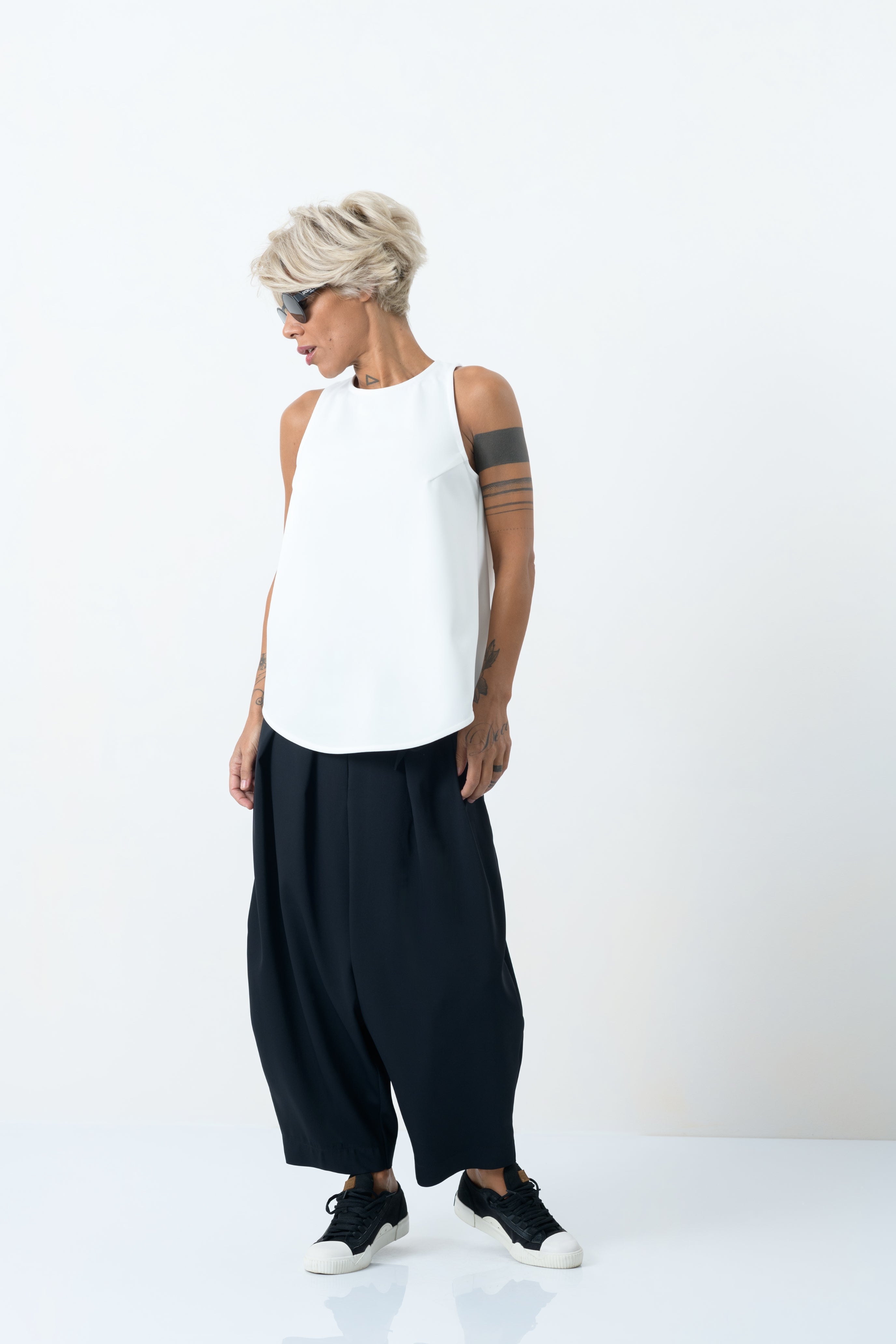 Sleeveless Open-Back Top