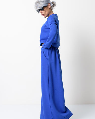 Royal Blue Two Piece Tracksuit Set For Women - Clothes By Locker Room
