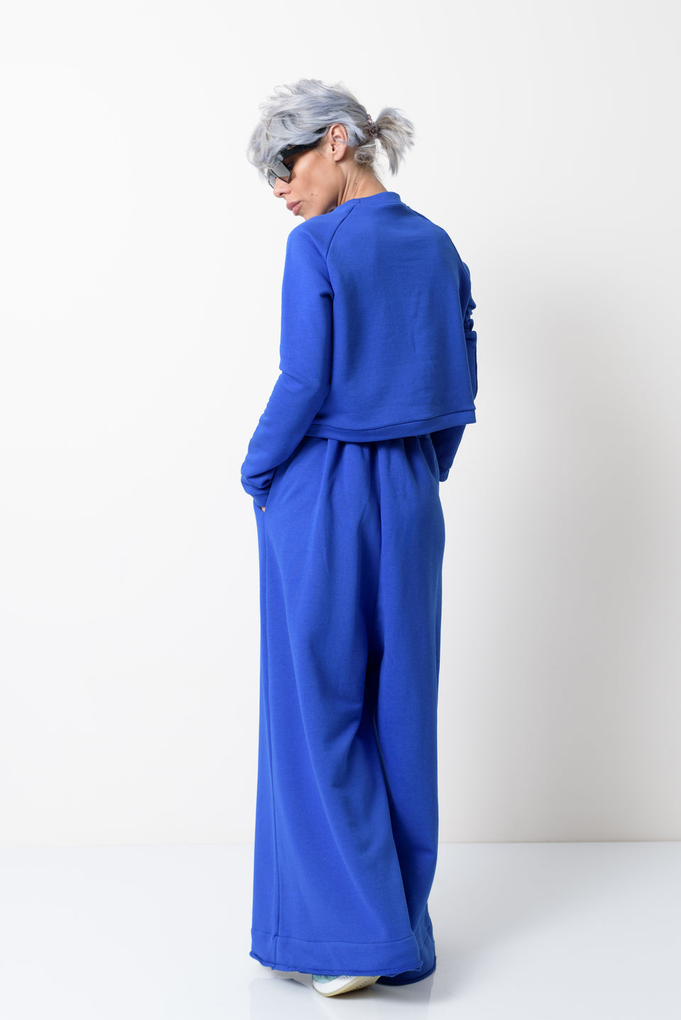 Royal Blue Two Piece Tracksuit Set For Women - Clothes By Locker Room