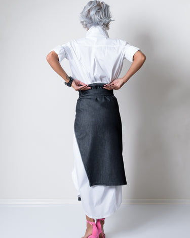Asymmetric White Maxi Oversize Loose Shirt - Clothes By Locker Room