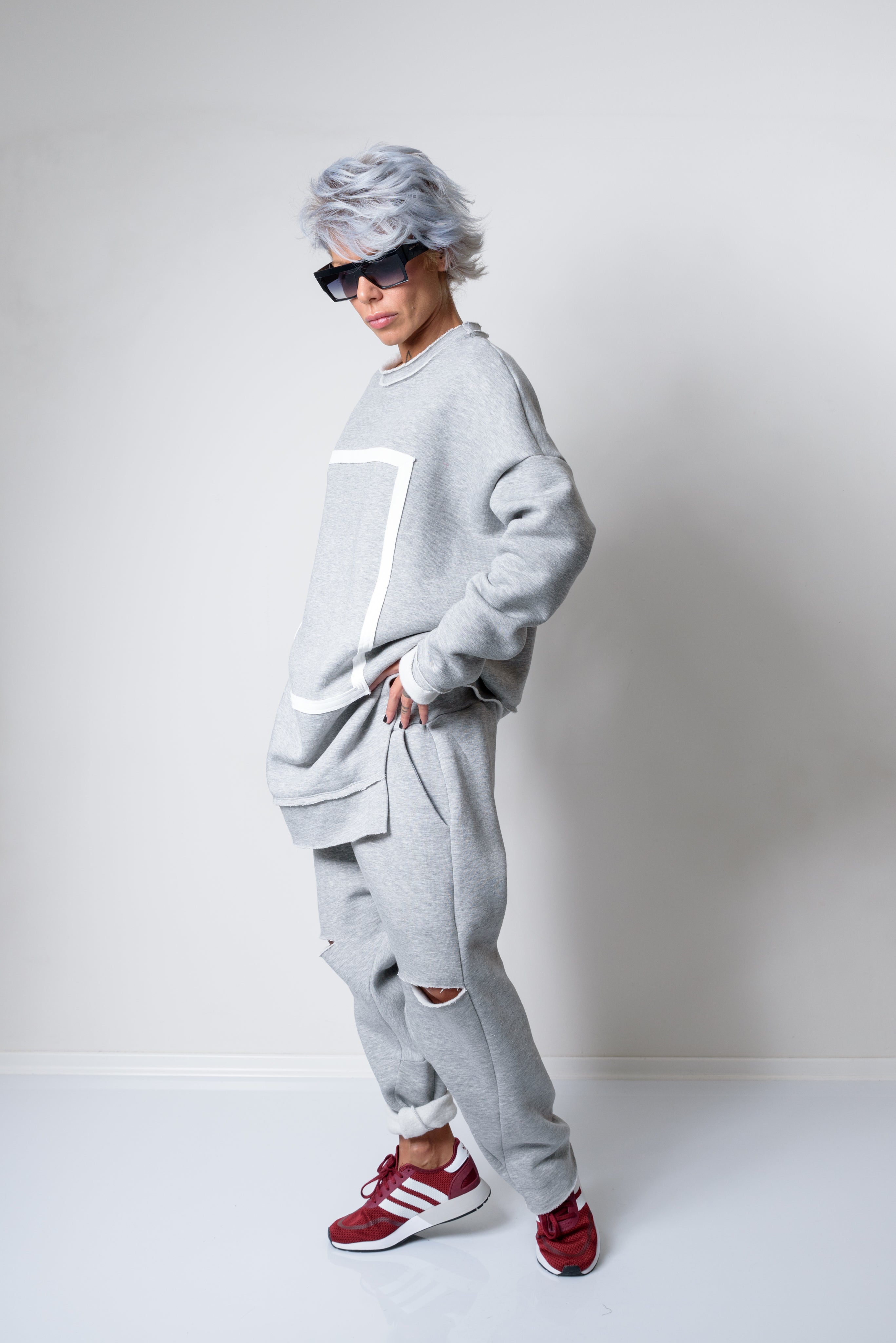Two Piece Tracksuit Set For Women - Clothes By Locker Room