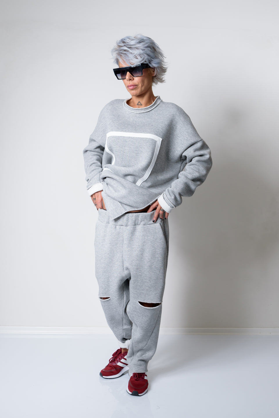 Womens Two Piece Tracksuit Gym Set Sexy Sportswear Sweatshirt And Crop Top  And Sweatpants For Jogging And Full Fit Wear S0C4121W 210712 From Dou02,  $20.62