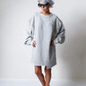 Grey Oversized Asymmetric Long Loose Sweater - Clothes By Locker Room