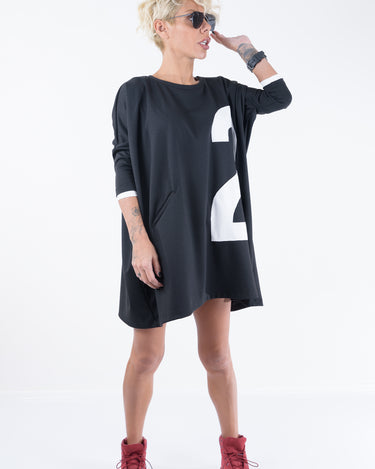 Black Maxi Loose Tunic Dress - Clothes By Locker Room