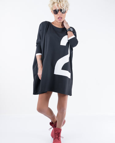 Black Maxi Loose Tunic Dress - Clothes By Locker Room