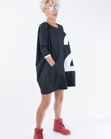 Black Maxi Loose Tunic Dress - Clothes By Locker Room