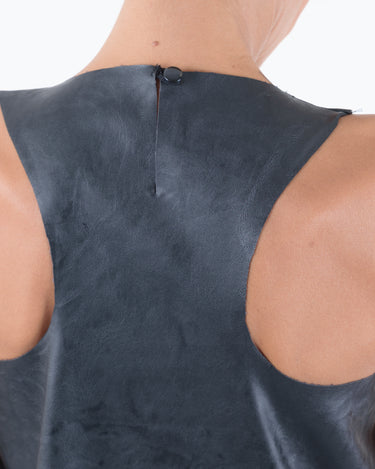 Leatherette Loose Top - Clothes By Locker Room