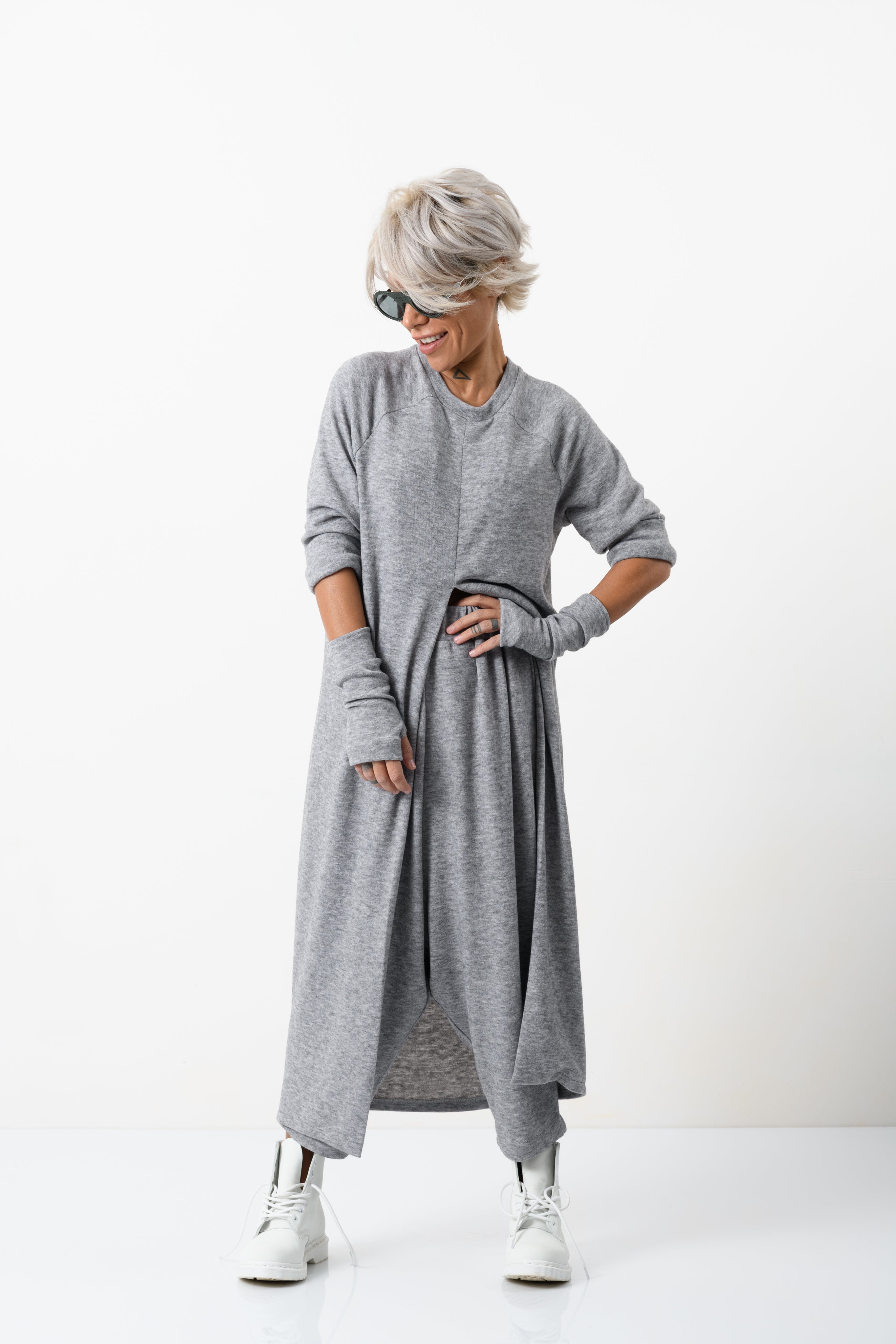 Three Pieces Grey Woman Casual Set – Clothes By Locker Room