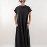 Black Maxi Kaftan Dress With Side Pockets - Clothes By Locker Room