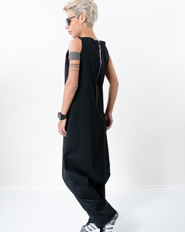 Black Harem Jumpsuit with Front Pocket - Clothes By Locker Room